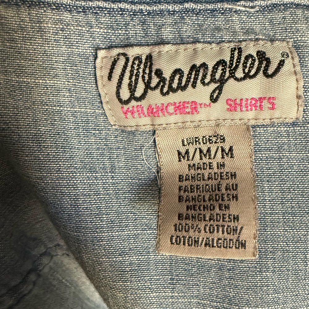 Wrangler Women's Denim Snap Button Down - Picture 5 of 9